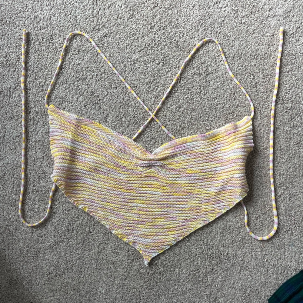 Knitted summer tank top